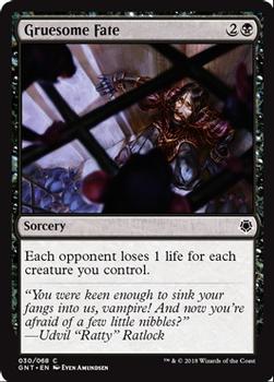 2018 Magic the Gathering Game Night #30 Gruesome Fate Front
