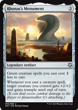 2018 Magic the Gathering Game Night #56 Rhonas's Monument Front