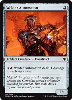 2018 Magic the Gathering Game Night #58 Welder Automaton Front