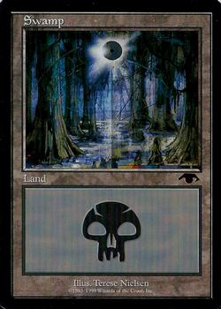 1999 Magic the Gathering Guru Lands #NNO Swamp Front