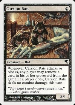 2005 Magic the Gathering Hachette UK #41 Carrion Rats Front