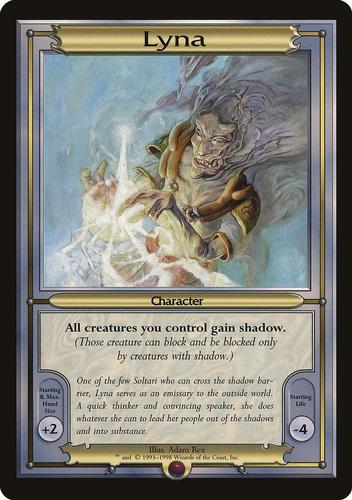 1998 Magic the Gathering Vanguard Series 3 #NNO Lyna Front