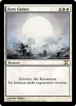 2007 Magic the Gathering 10th Edition German #61 Zorn Gottes Front