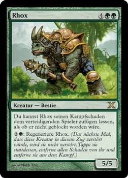 2007 Magic the Gathering 10th Edition German #291 Rhox Front