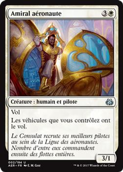 2017 Magic the Gathering Aether Revolt French #2 Amiral aéronaute Front