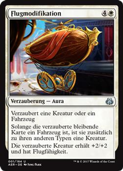 2017 Magic the Gathering Aether Revolt German #1 Flugmodifikation Front
