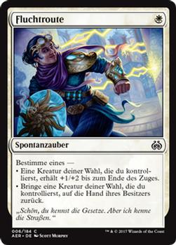 2017 Magic the Gathering Aether Revolt German #6 Fluchtroute Front