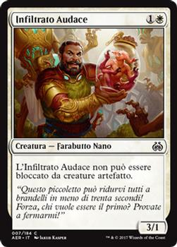 2017 Magic the Gathering Aether Revolt Italian #7 Infiltrato Audace Front