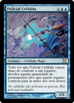 2007 Magic the Gathering 10th Edition Portuguese #72 Policial Cefálida Front