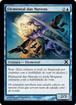 2007 Magic the Gathering 10th Edition Portuguese #74 Elemental das Nuvens Front