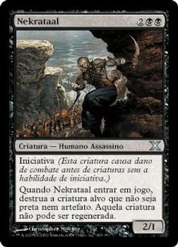 2007 Magic the Gathering 10th Edition Portuguese #163 Nekrataal Front