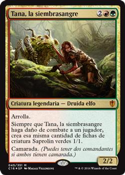 2016 Magic the Gathering Commander Spanish #45 Tana, la siembrasangre Front