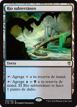 2016 Magic the Gathering Commander Spanish #335 Río subterráneo Front