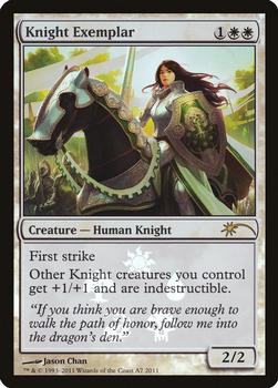 2011 Magic the Gathering Miscellaneous Promos #A7 Knight Exemplar Front