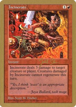 1997 Magic the Gathering World Championships #NNO Incinerate Front