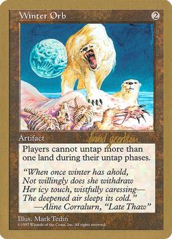 1997 Magic the Gathering World Championships #NNO Winter Orb Front