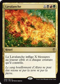 2016 Magic the Gathering Commander French #209 Lavalanche Front