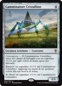 2016 Magic the Gathering Commander Italian #54 Camminatore Cristallino Front