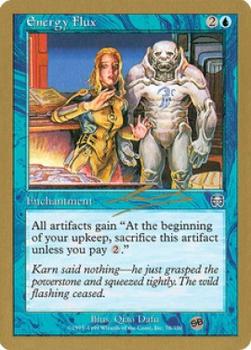 2000 Magic the Gathering World Championship #78 Energy Flux Front