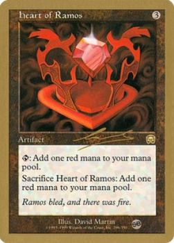 2000 Magic the Gathering World Championship #296 Heart of Ramos Front