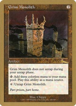 1999 Magic the Gathering World Championship Decks #126 Grim Monolith Front