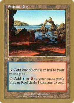 2001 Magic the Gathering World Championship Decks #142 Shivan Reef Front