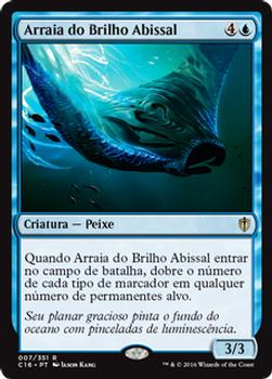 2016 Magic the Gathering Commander Portuguese #7 Arraia do Brilho Abissal Front