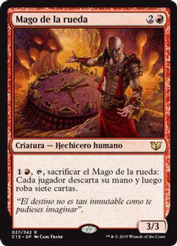 2015 Magic the Gathering Commander 2015 Spanish #27 Mago de la rueda Front