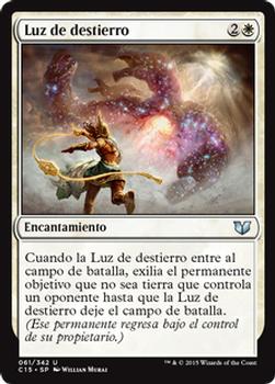 2015 Magic the Gathering Commander 2015 Spanish #61 Luz de destierro Front