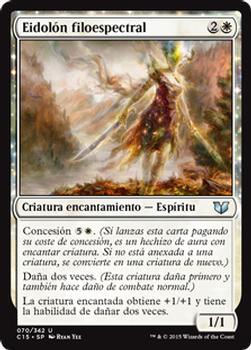 2015 Magic the Gathering Commander 2015 Spanish #70 Eidolón filoespectral Front