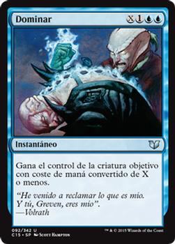 2015 Magic the Gathering Commander 2015 Spanish #92 Dominar Front