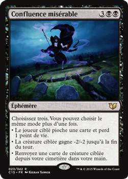 2015 Magic the Gathering Commander 2015 French #23 Confluence misérable Front