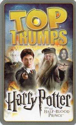 2009 Top Trumps Specials Harry Potter and The Half-Blood Prince #NNO Cormac McLaggen Back