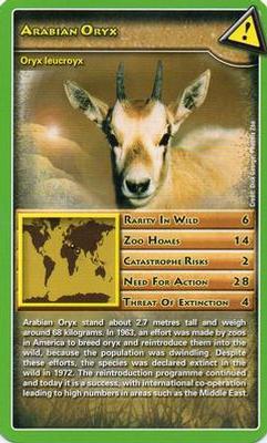 2007 Top Trumps Wildlife in Danger #NNO Arabian Oryx Front