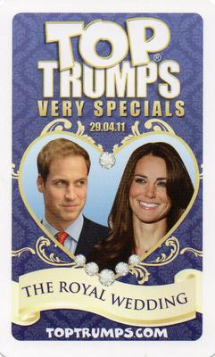 2011 Top Trumps Very Specials The Royal Wedding #NNO Prince William Back