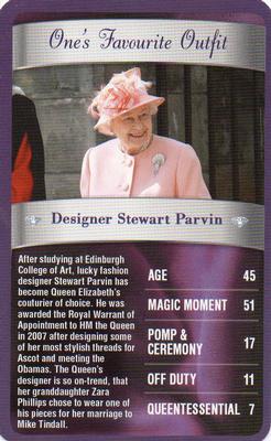 2012 Top Trumps The Diamond Jubilee One's Favourite Things #NNO Designer Stewart Parvin Front