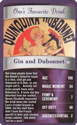 2012 Top Trumps The Diamond Jubilee One's Favourite Things #NNO Gin and Dubonnet Front