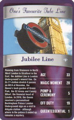2012 Top Trumps The Diamond Jubilee One's Favourite Things #NNO Jubilee Line Front