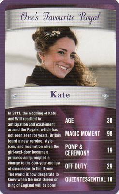2012 Top Trumps The Diamond Jubilee One's Favourite Things #NNO Kate Front