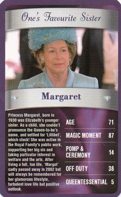 2012 Top Trumps The Diamond Jubilee One's Favourite Things #NNO Margaret Front