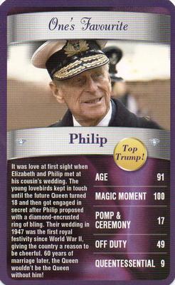 2012 Top Trumps The Diamond Jubilee One's Favourite Things #NNO Philip Front
