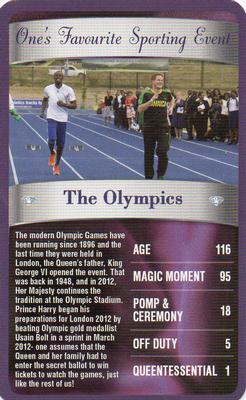 2012 Top Trumps The Diamond Jubilee One's Favourite Things #NNO The Olympics Front