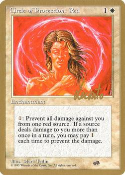 1996 Magic the Gathering Pro Tour #NNO Circle of Protection: Red Front
