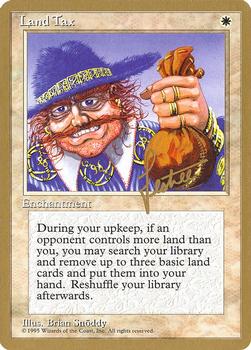 1996 Magic the Gathering Pro Tour #NNO Land Tax Front