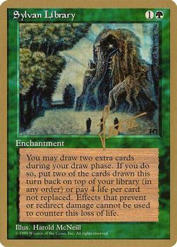 1996 Magic the Gathering Pro Tour #NNO Sylvan Library Front