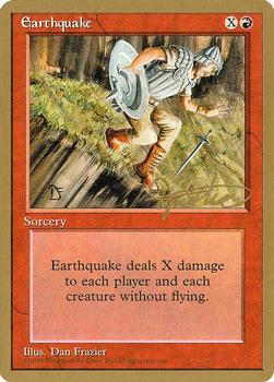 1996 Magic the Gathering Pro Tour #NNO Earthquake Front