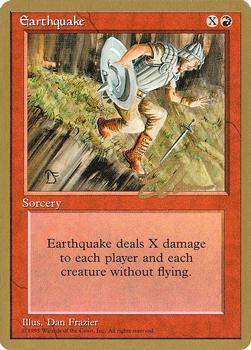 1996 Magic the Gathering Pro Tour #NNO Earthquake Front