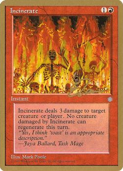 1996 Magic the Gathering Pro Tour #NNO Incinerate Front