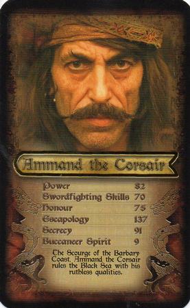 2007 Top Trumps Specials Pirates of the Caribbean At World's End #NNO Ammand the Corsair Front