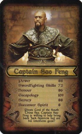2007 Top Trumps Specials Pirates of the Caribbean At World's End #NNO Captain Sao Feng Front